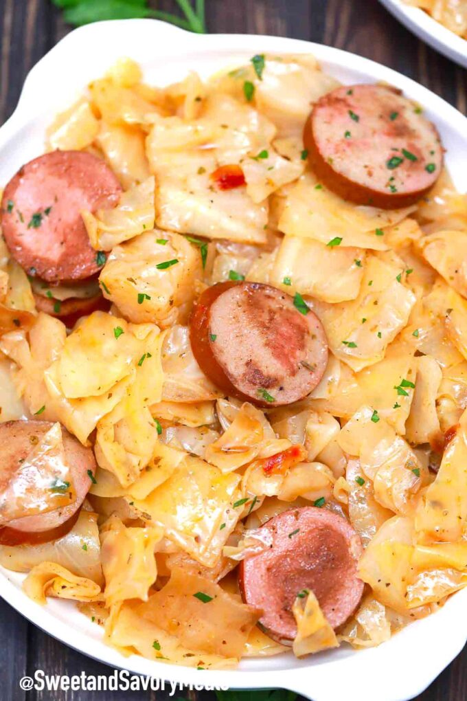 cabbage and sausage