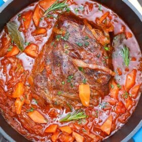 German pot roast with cabbage