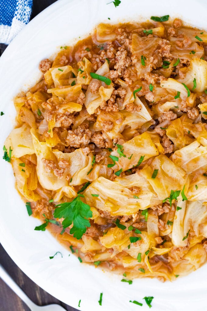 A plate of homemade Turkish stew.