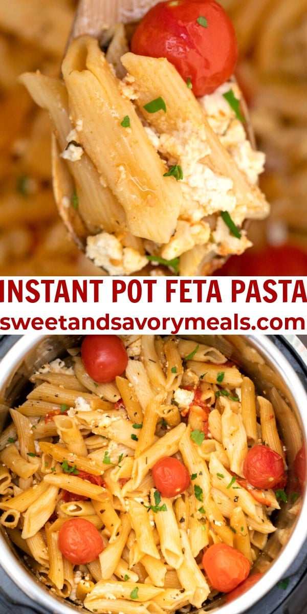 easy instant pot feta pasta pin