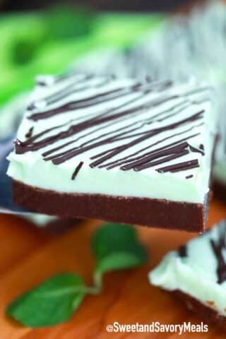 Irish Mint brownies