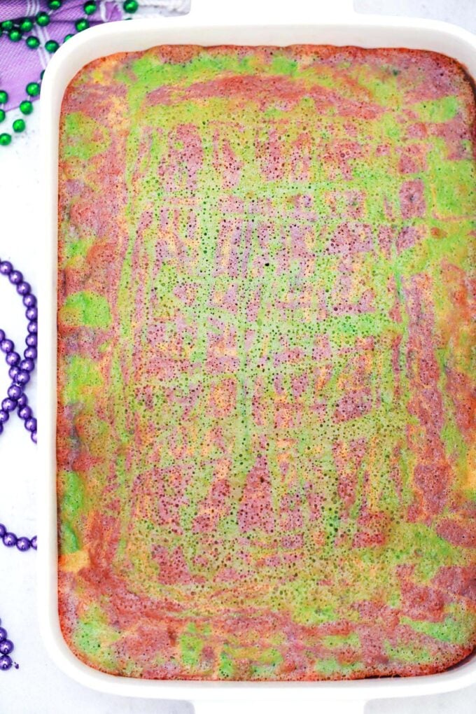 Caked king cake poke cake.