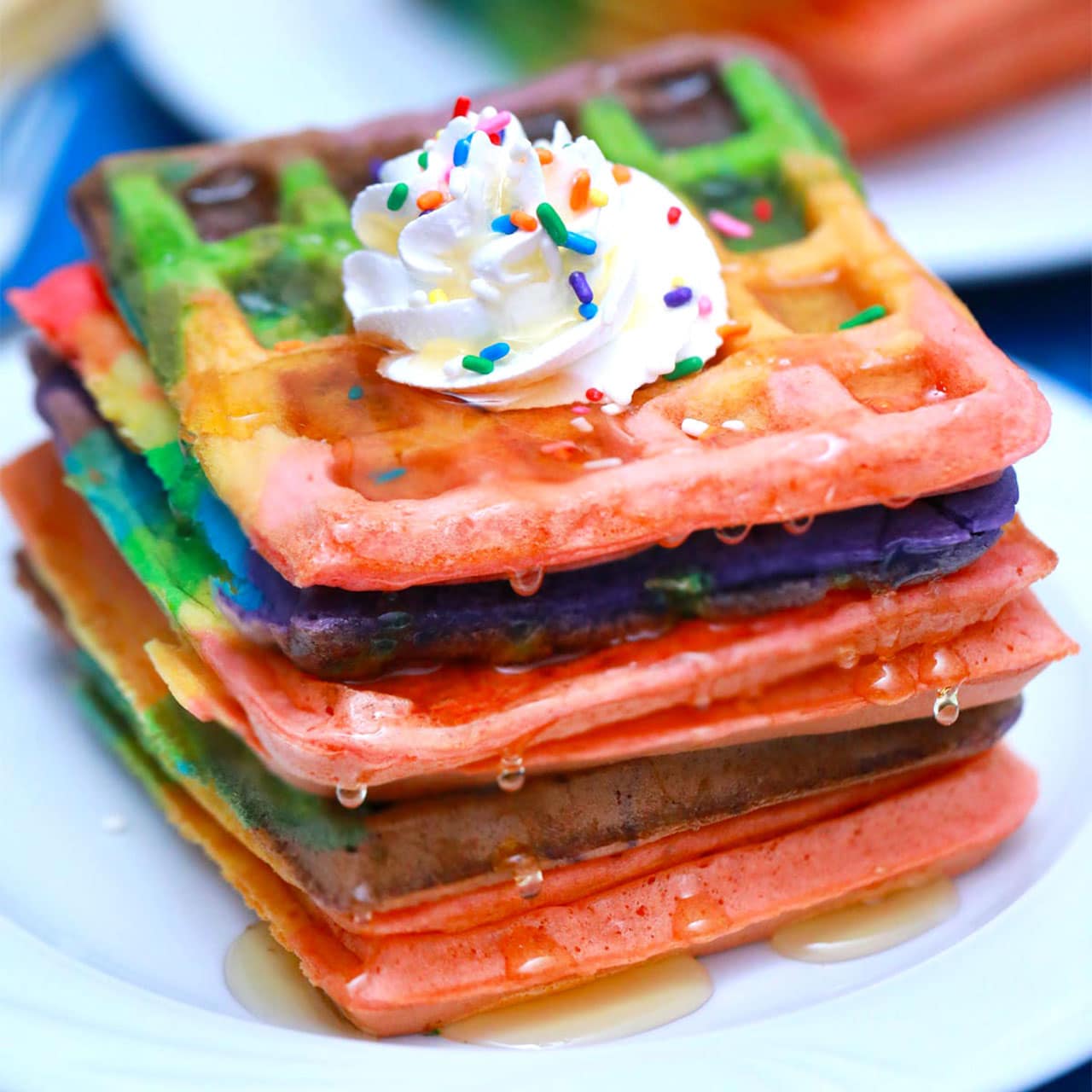 rainbow waffle maker