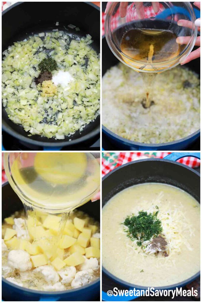 steps how to make cauliflower soup with beer