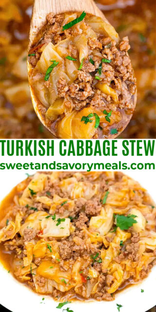 Turkish Cabbage Stew - Sweet and Savory Meals