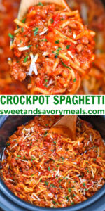 Crockpot Spaghetti Recipe - Sweet and Savory Meals