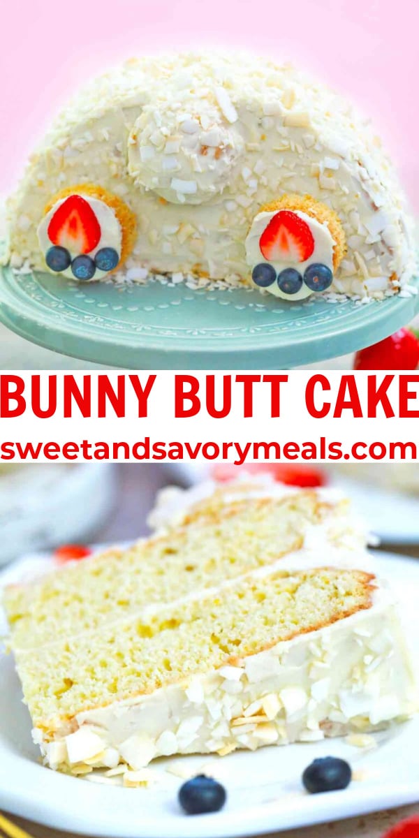 easy bunny butt cake pin