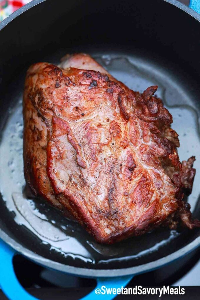 beef roast in a dutch oven