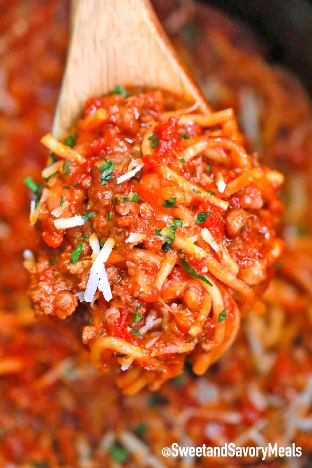 Crockpot Spaghetti Recipe [Video] Sweet and Savory Meals