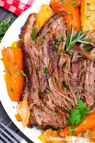 Guinness pot roast with veggies