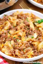 Instant Pot Cabbage Stew with Ground Beef - Sweet and Savory Meals