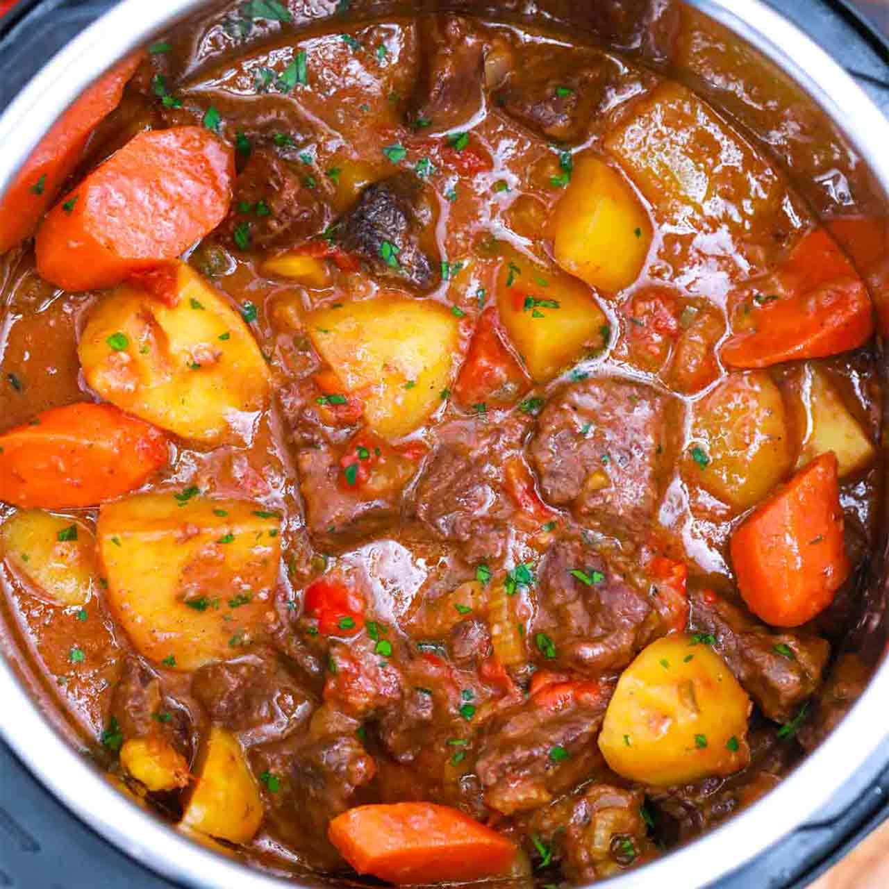 Instant Pot Mexican Beef Stew - Sweet and Savory Meals 