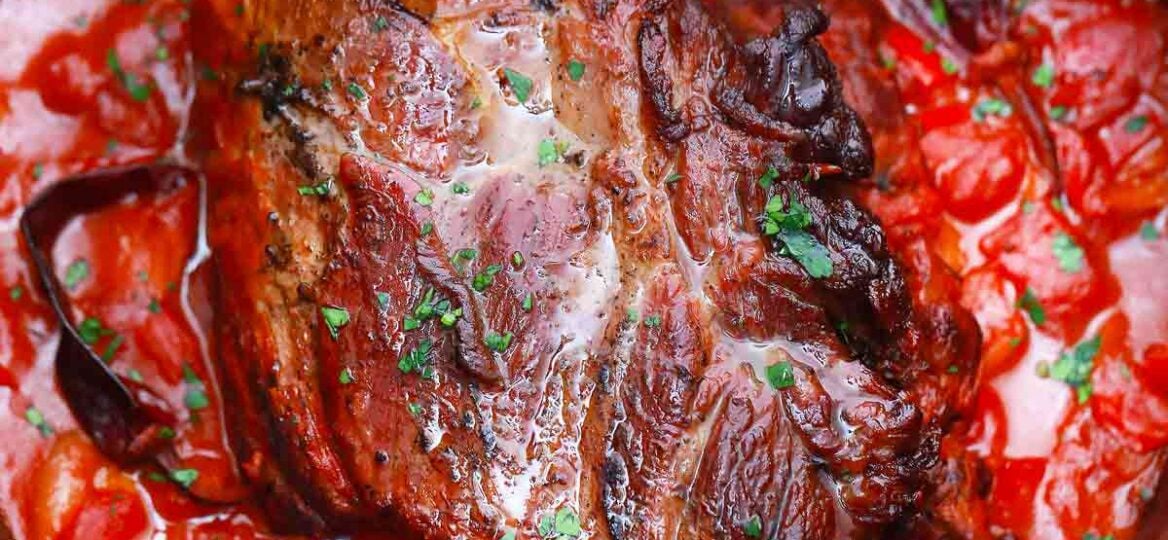 Mexican pot roast in a dutch oven