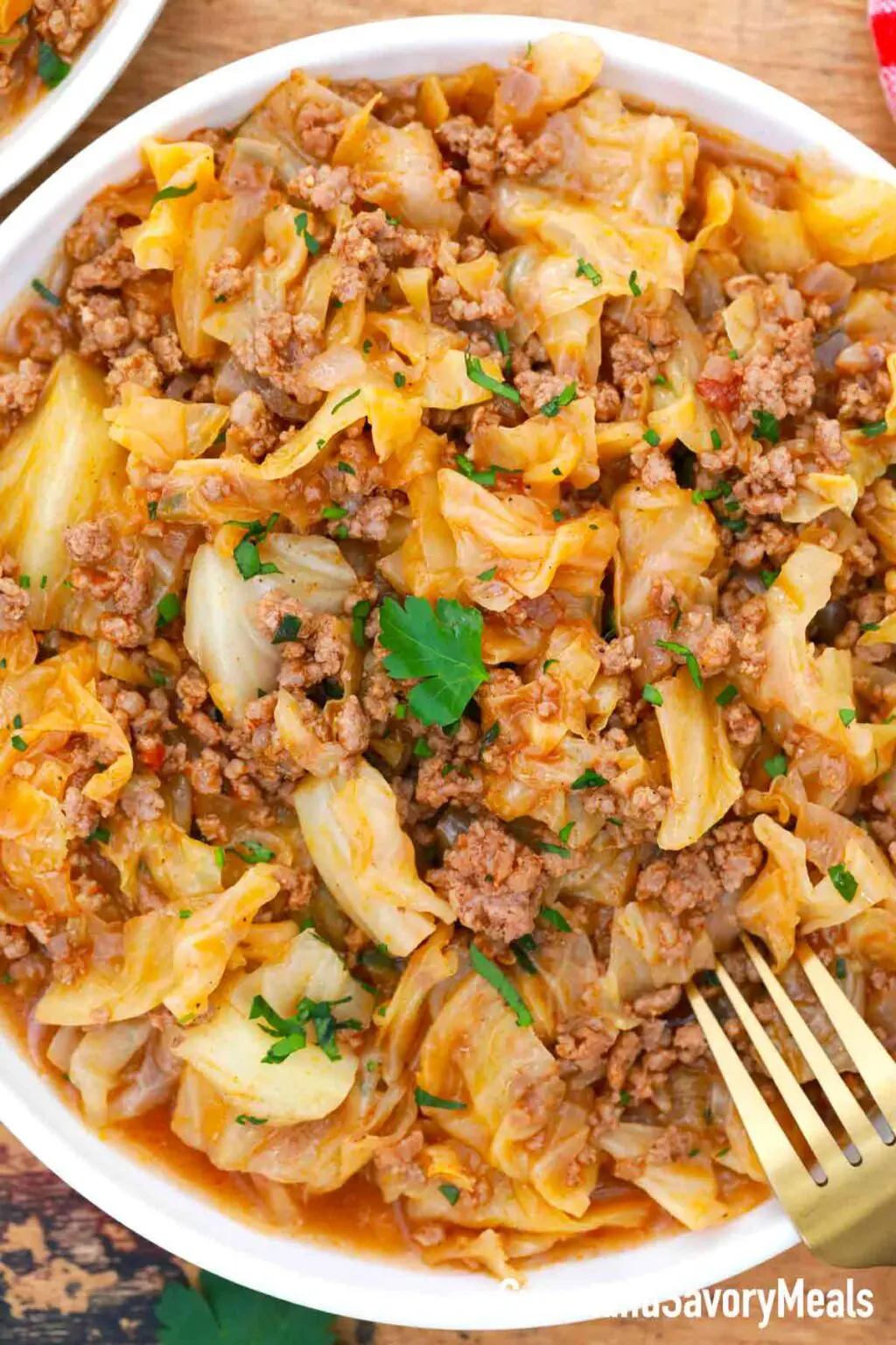 Instant Pot Cabbage Stew with Ground Beef - Sweet and Savory Meals