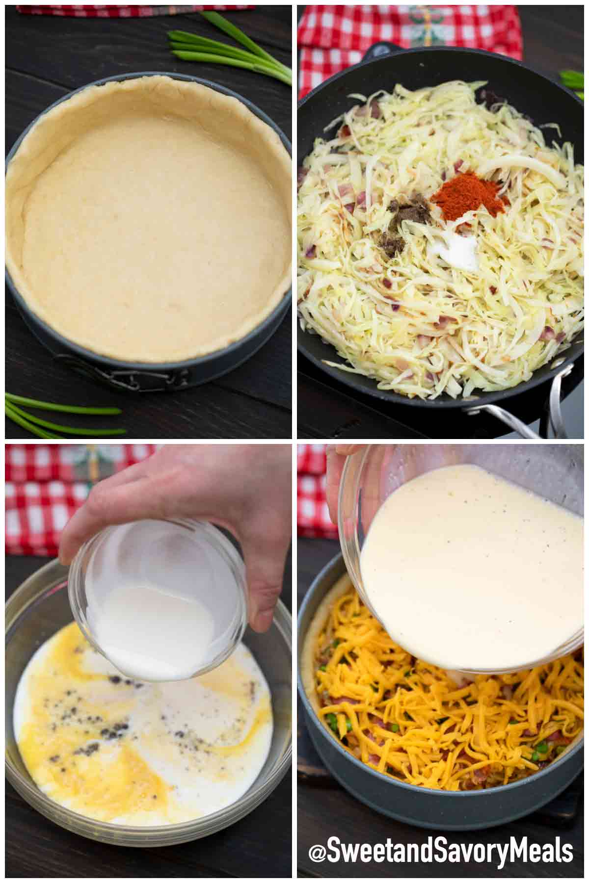 Bacon Cabbage Quiche [Video] Sweet and Savory Meals