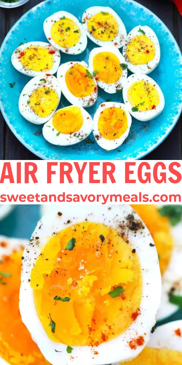 easy air fryer eggs pin