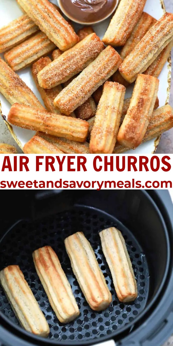 easy air fryer churros pin