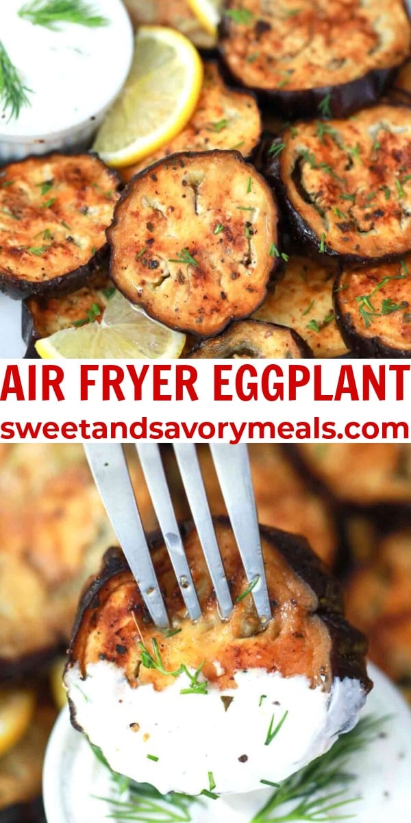 easy air fryer eggplant pin