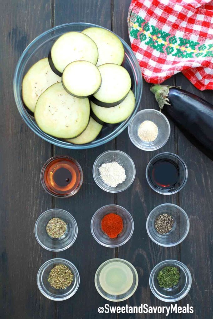 air fryer eggplant ingredients