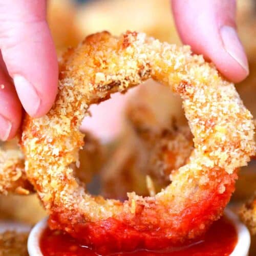 Crispy Onion Rings in the Philips TurboStar Digital Airfryer - Liv B.