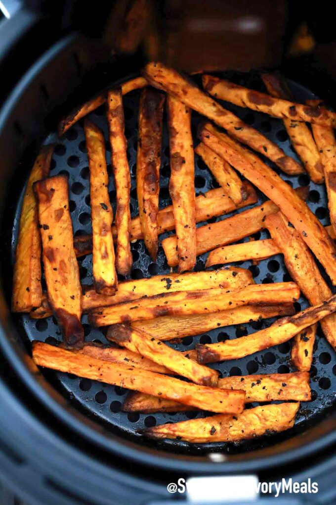 perfectly crispy air fryer sweet potato fries