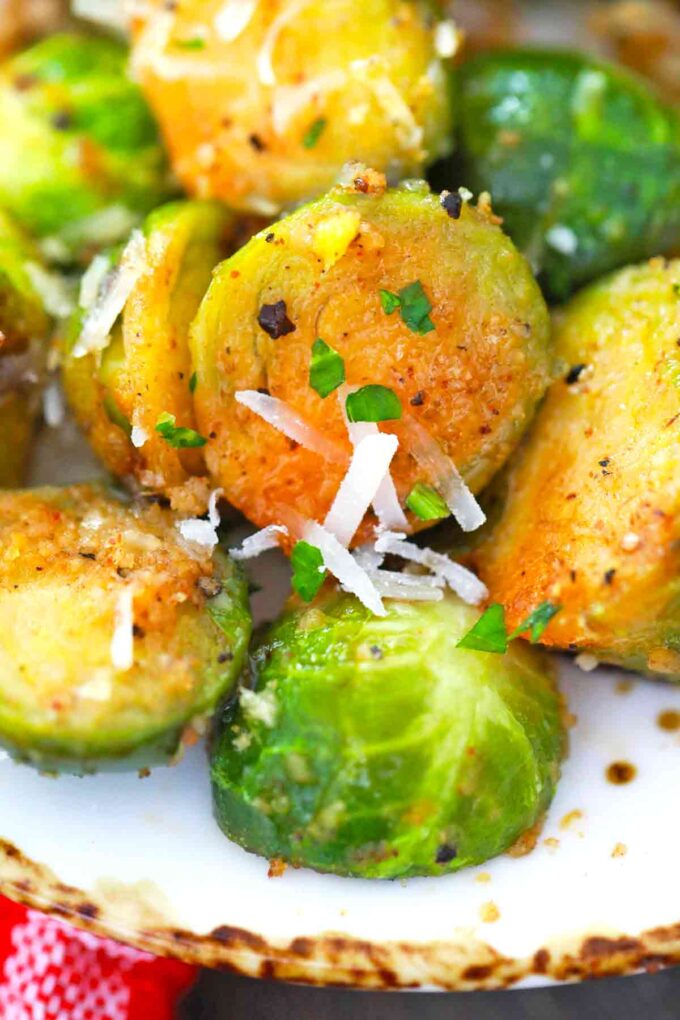 crispy parmesan brussel sprouts