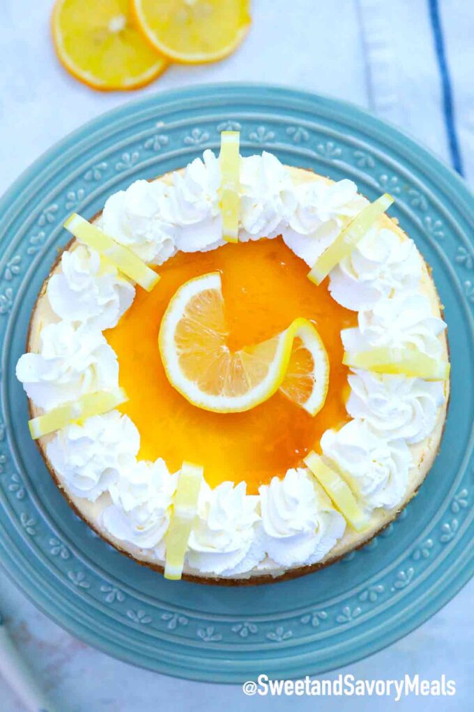 instant pot Meyer lemon cheesecake