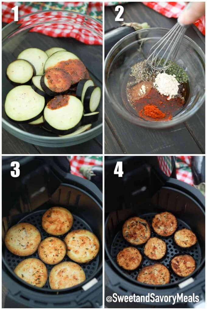 steps how to make air fryer eggplant