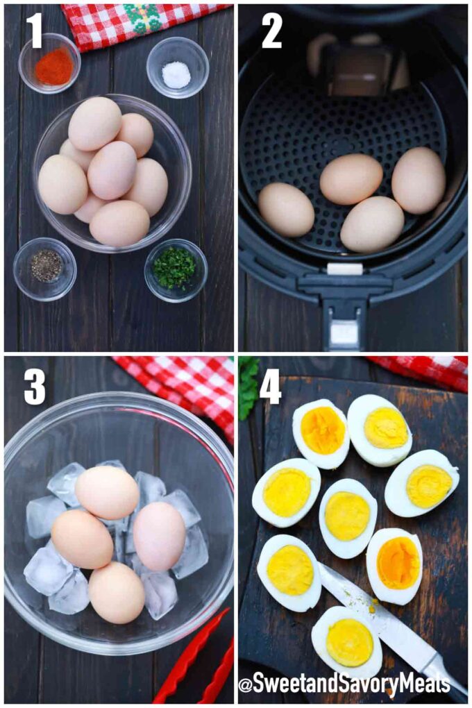 steps how to make air fryer eggs