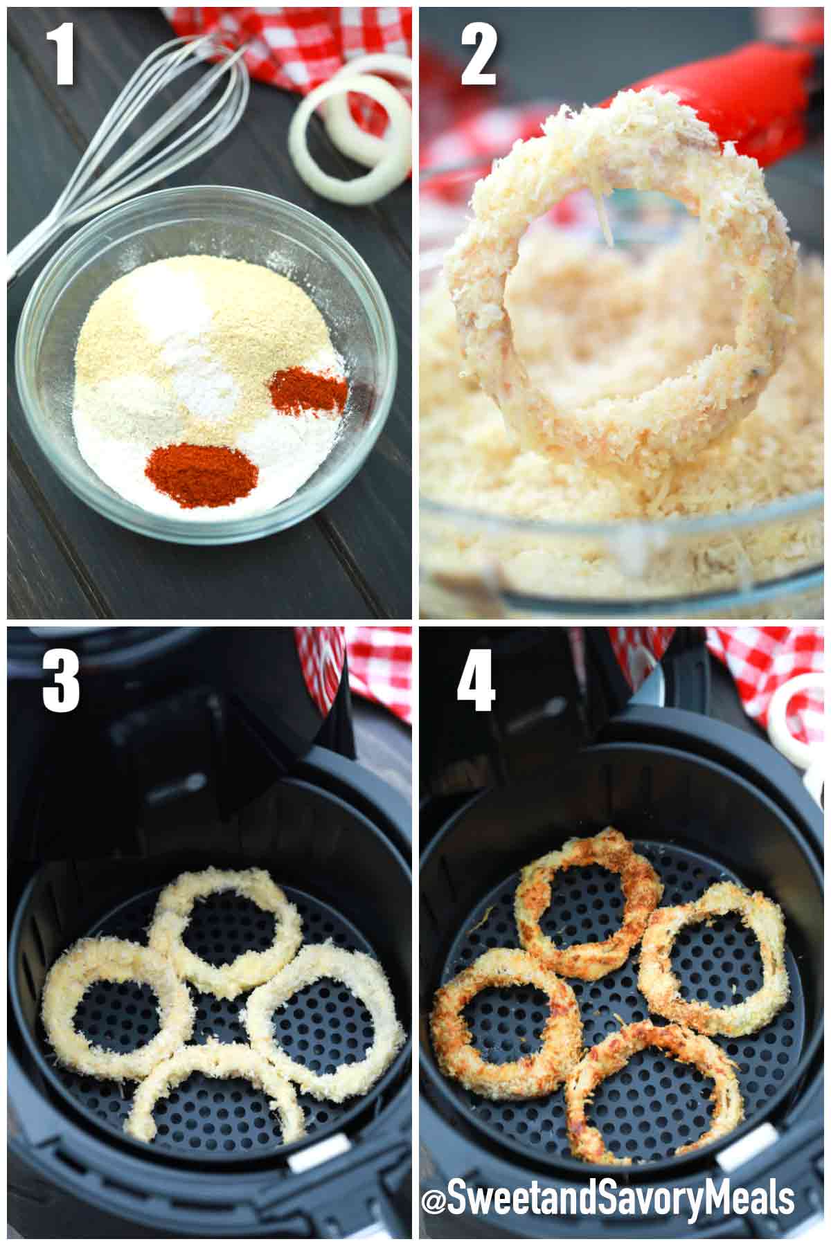 Crispy Air Fryer Onion Rings [Video] Sweet and Savory Meals
