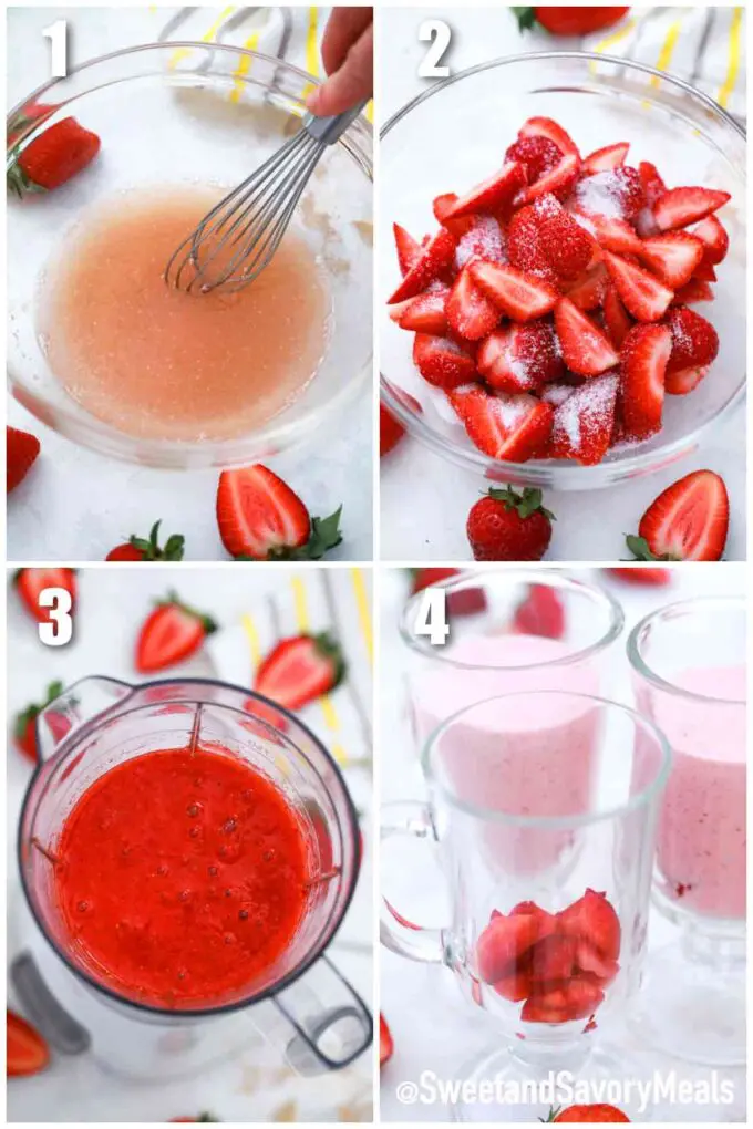 steps how to make strawberry mousse