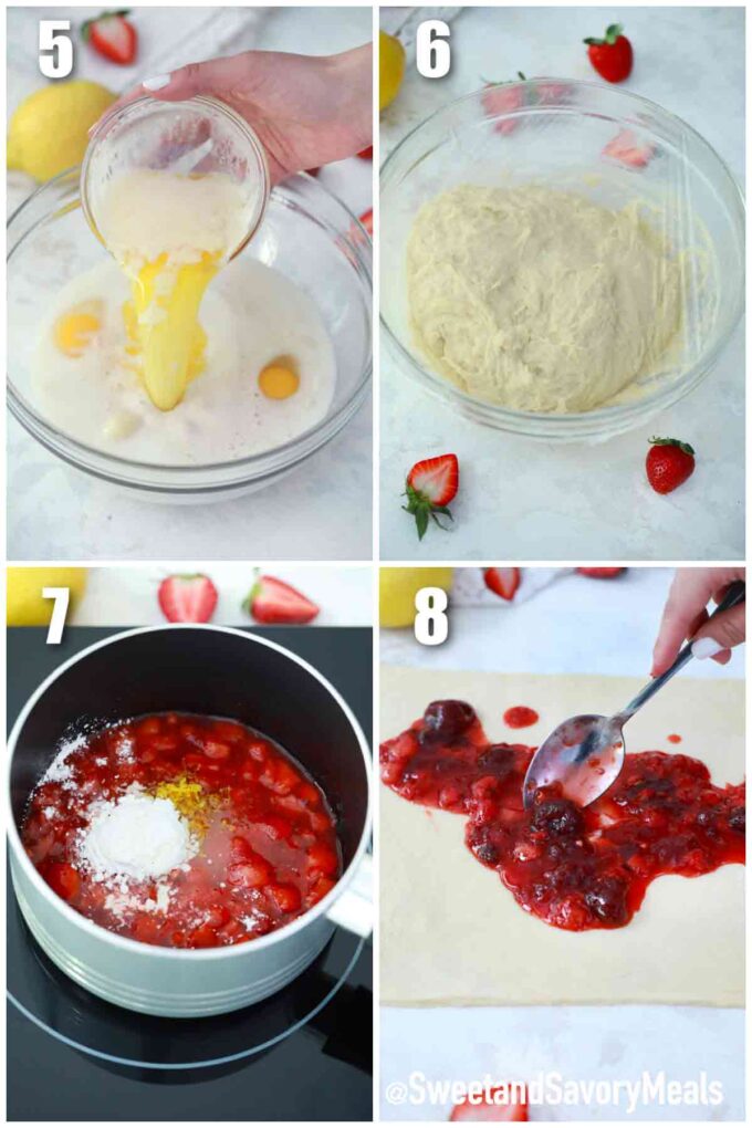 steps how to make strawberry filling