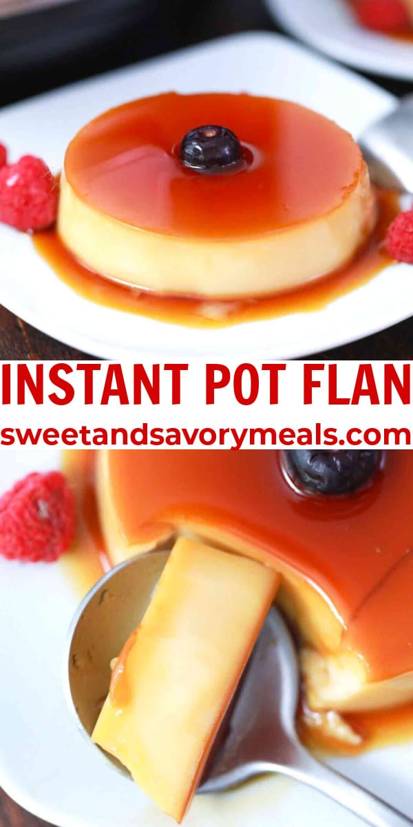 easy instant pot flan pin