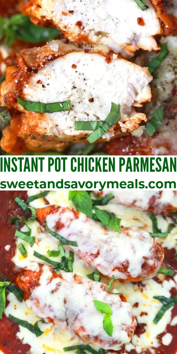 easy instant pot chicken parmesan pin