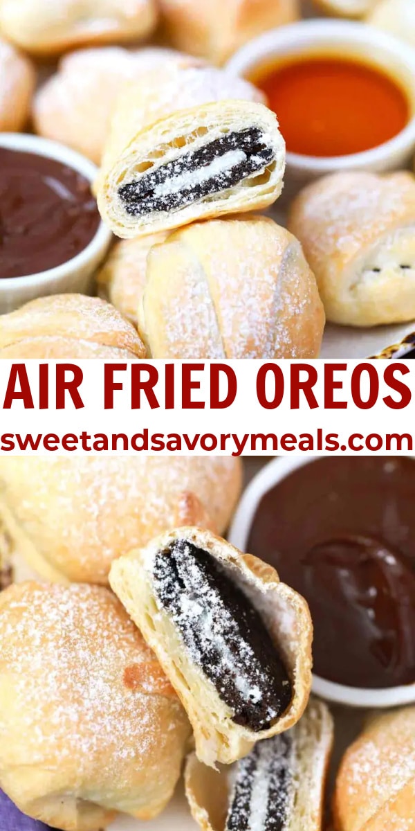 easy air fried oreos pin