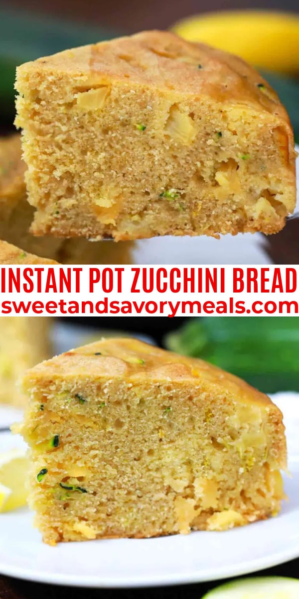 easy instant pot zucchini bread pin