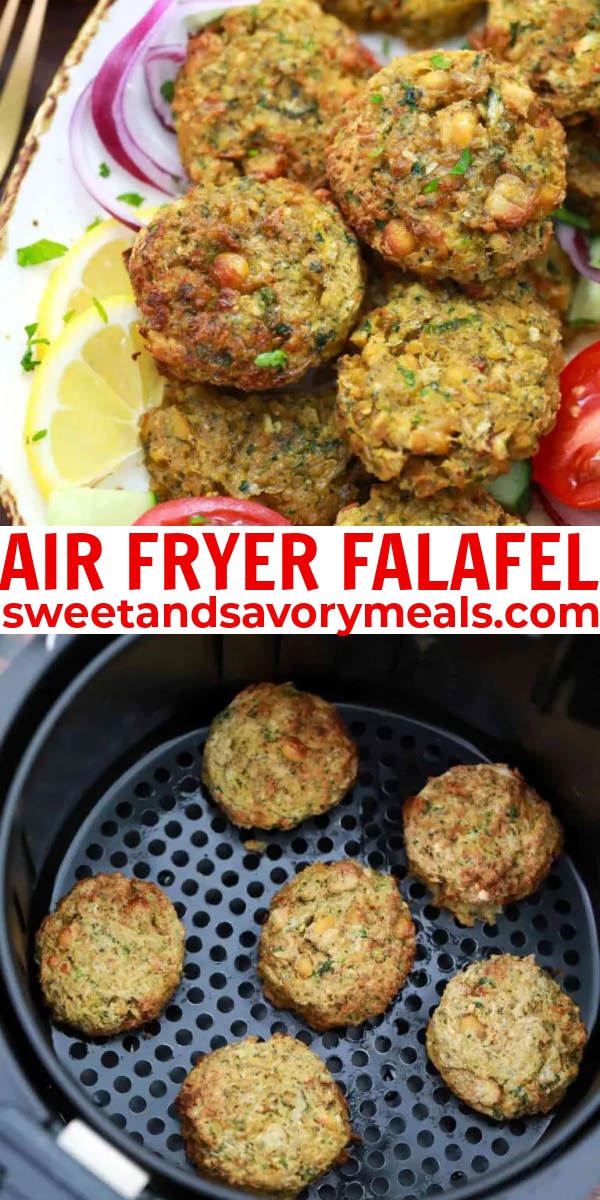 easy air fryer falafel pin