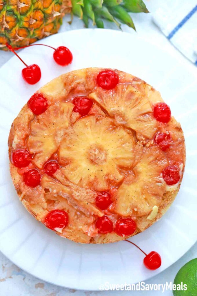 pressure cooker pineapple upside down cake