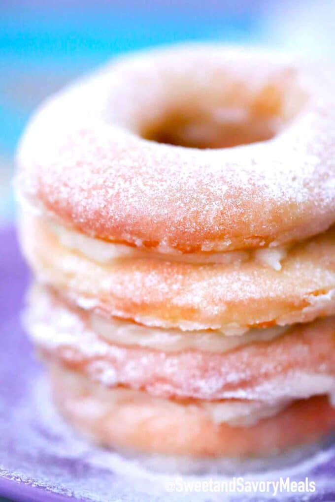 stalk of air fryer donuts 