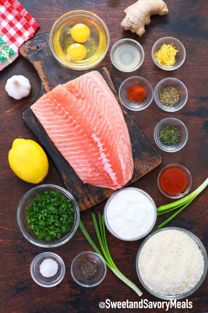 air fryer salmon cakes ingredients