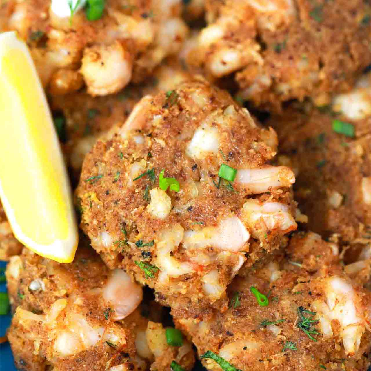 Almond Shrimp Cakes ~ Welcome to MAKEOVER MY LEFTOVER