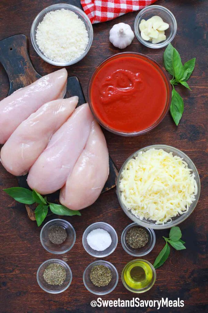 instant pot chicken parmesan ingredients