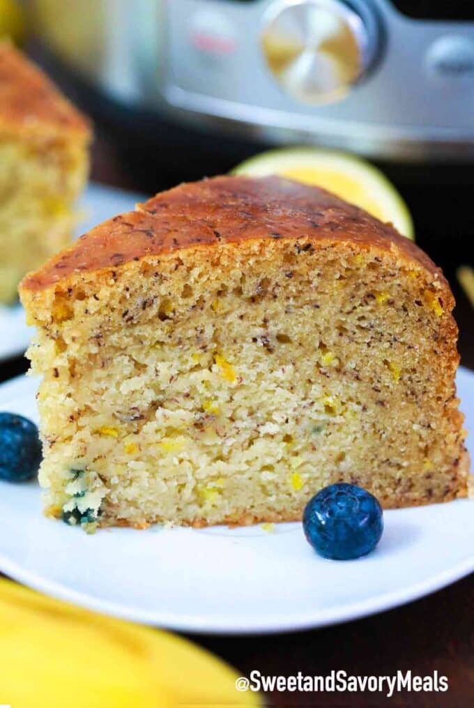 instant pot lemon blueberry banana bread