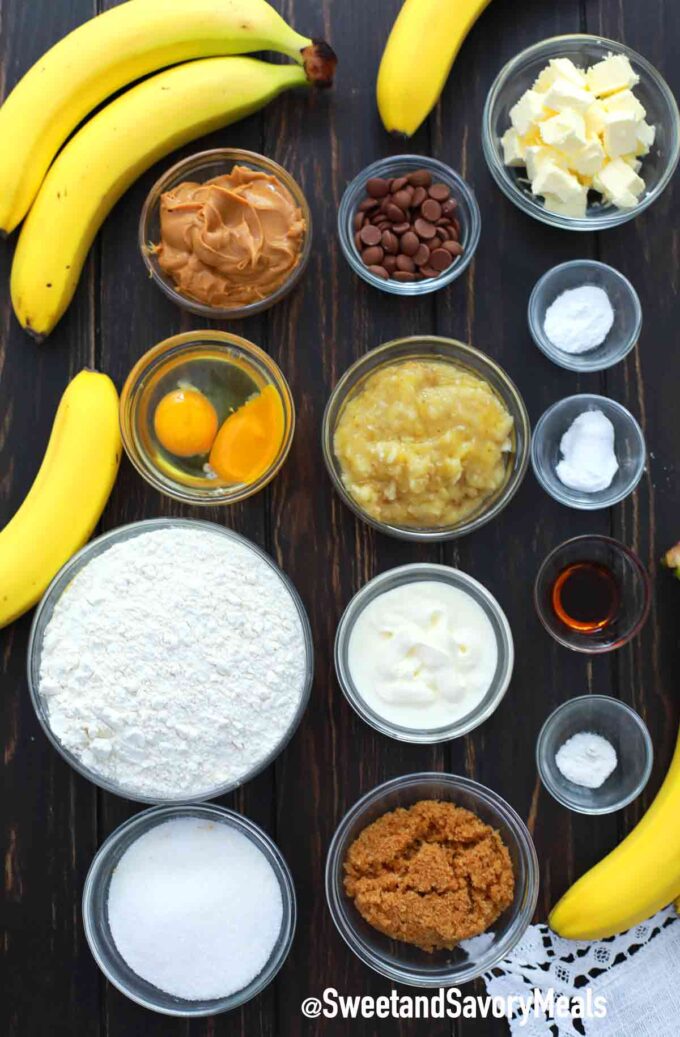 instant pot peanut butter banana bread ingredients