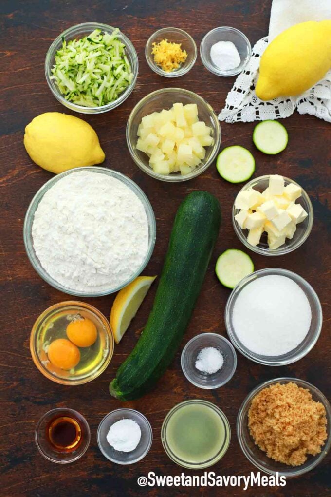 instant pot zucchini bread ingredients