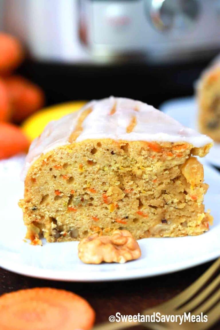 instant pot carrot bread slice