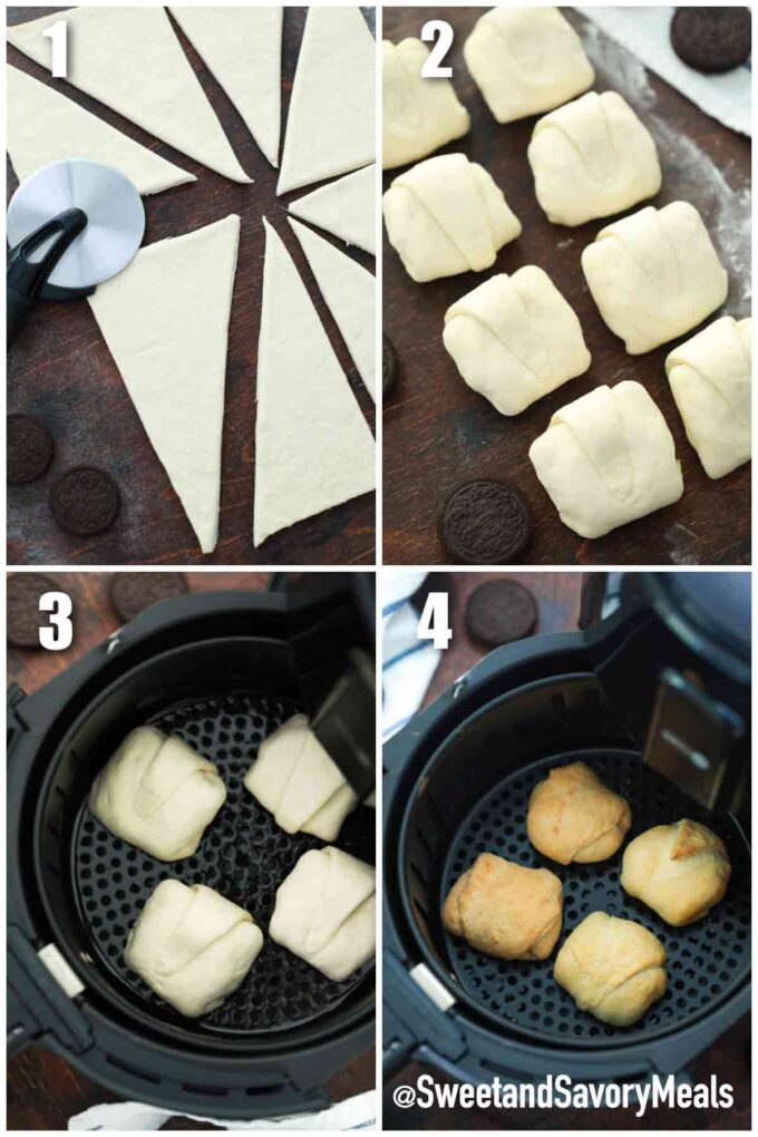 steps how to make air fried Oreos