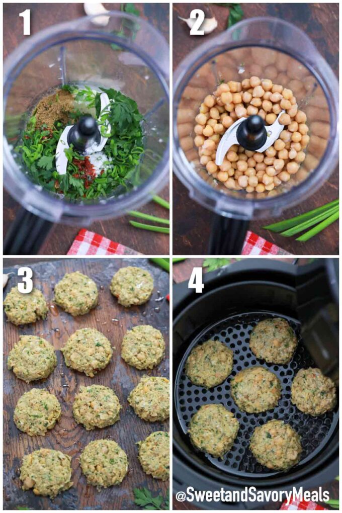 steps how to make air fryer falafel