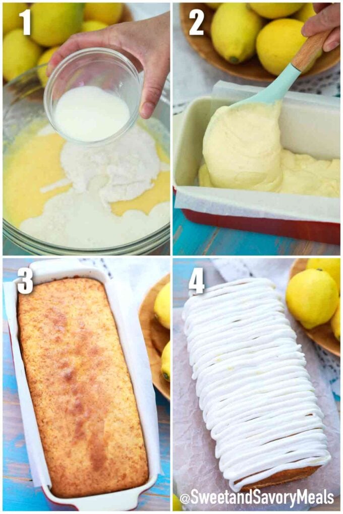 steps how to make lemon pound cake