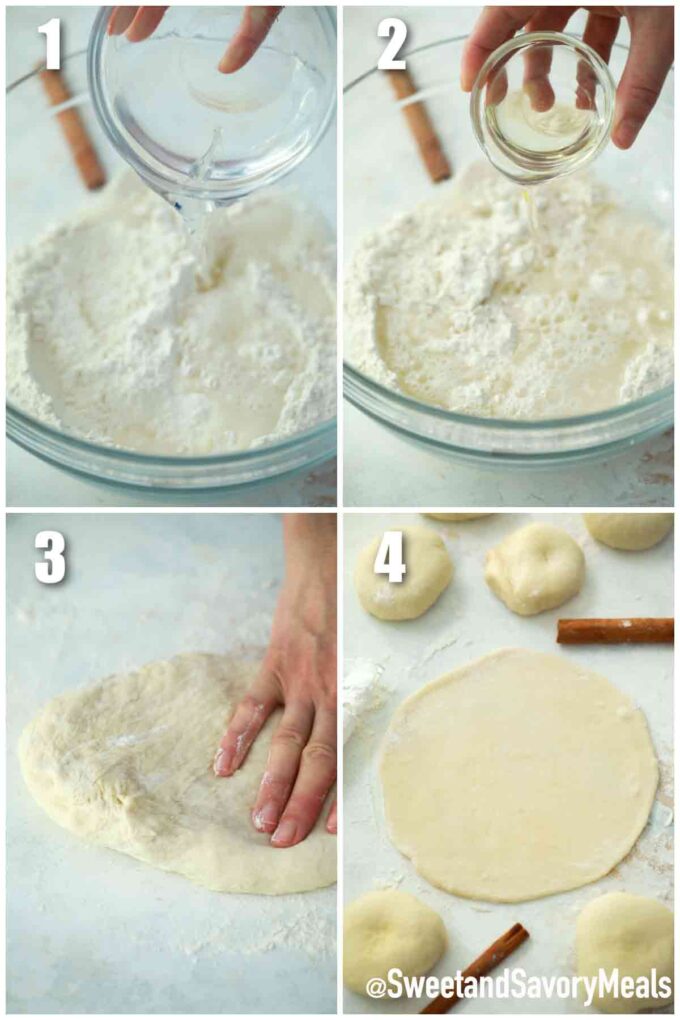 steps how to make Mexican Bunuelos